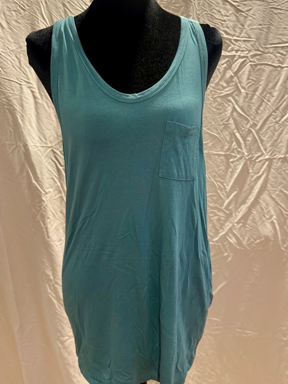 T by Alexander Wang Teal Scoop-Neck with Pocket